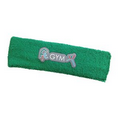 Headband with woven patch